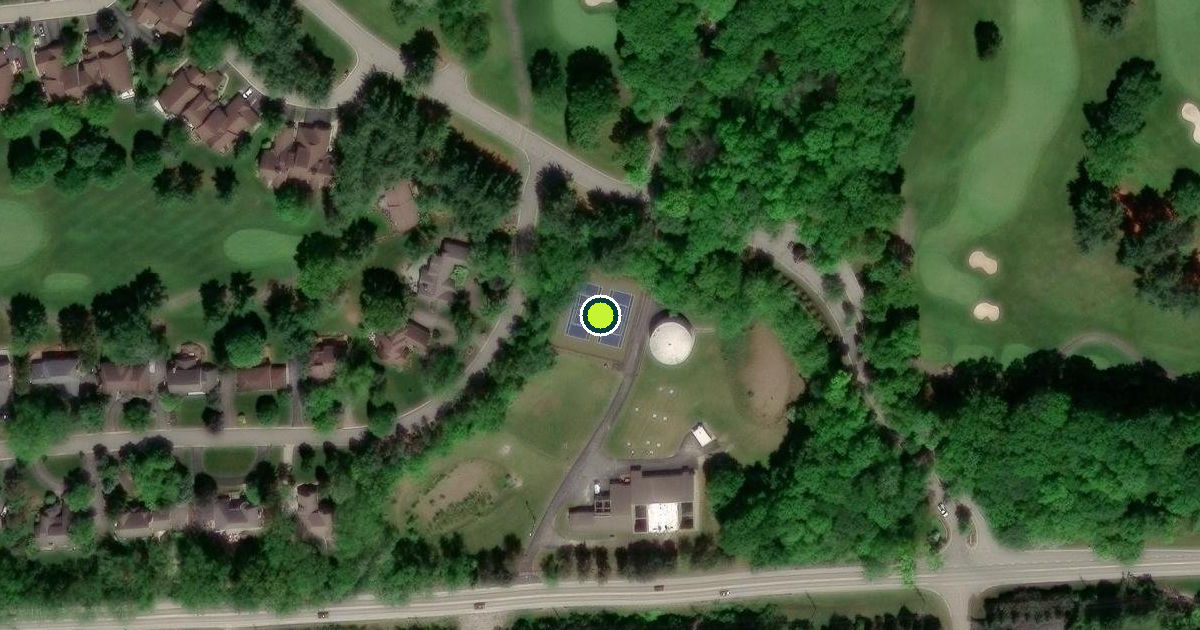 Satellite view of Genoa Charter Township Pickleball Courts