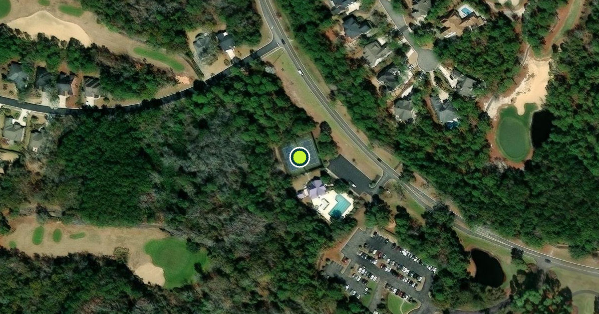 Satellite view of Georgetown County Pickleball Courts