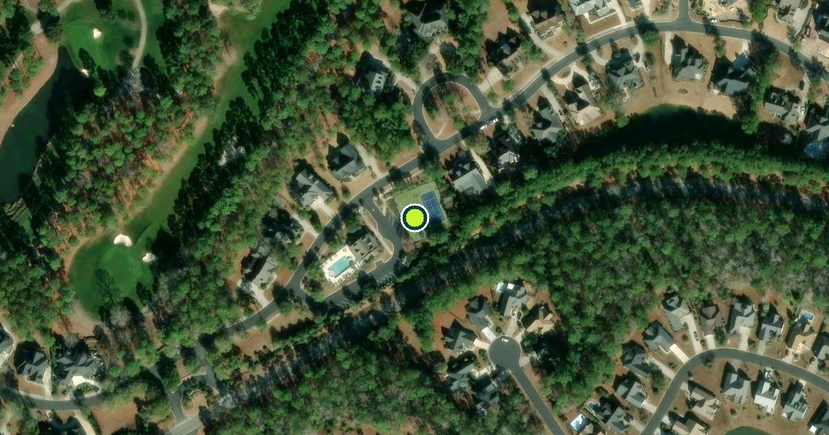 Satellite view of Georgetown County Pickleball Courts