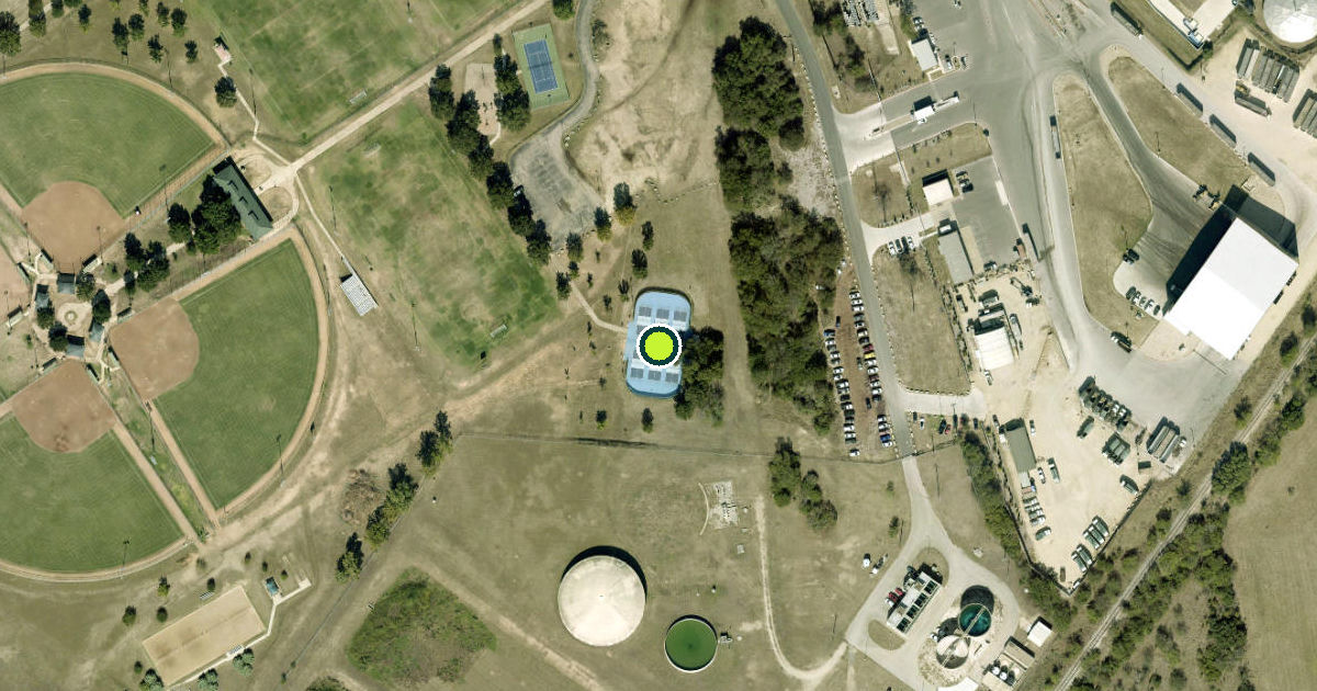 Satellite view of Georgetown Pickleball Courts
