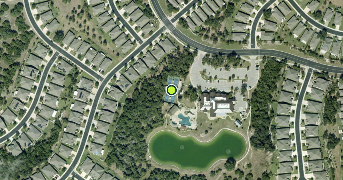 Satellite view of Georgetown Pickleball Courts