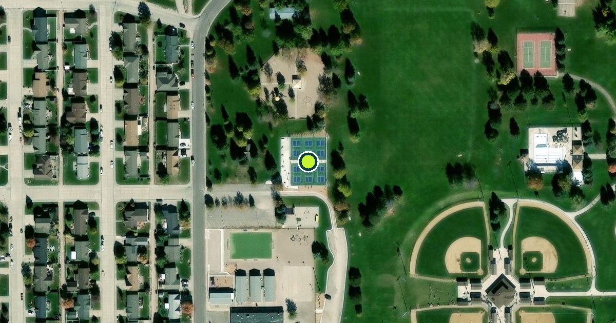 Satellite view of Gering Pickleball Courts