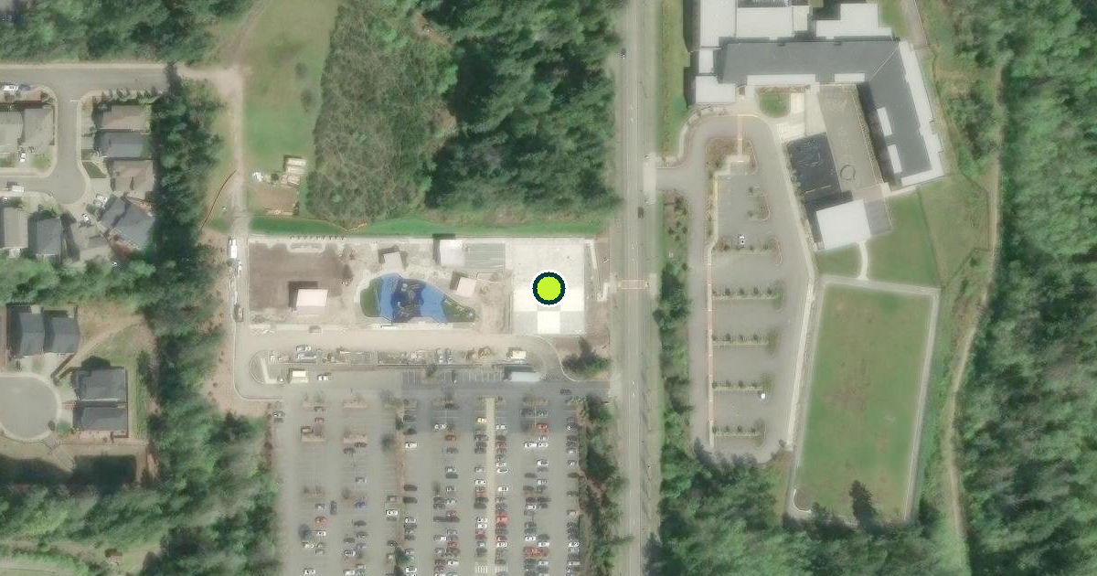 Satellite view of Gig Harbor Pickleball Courts