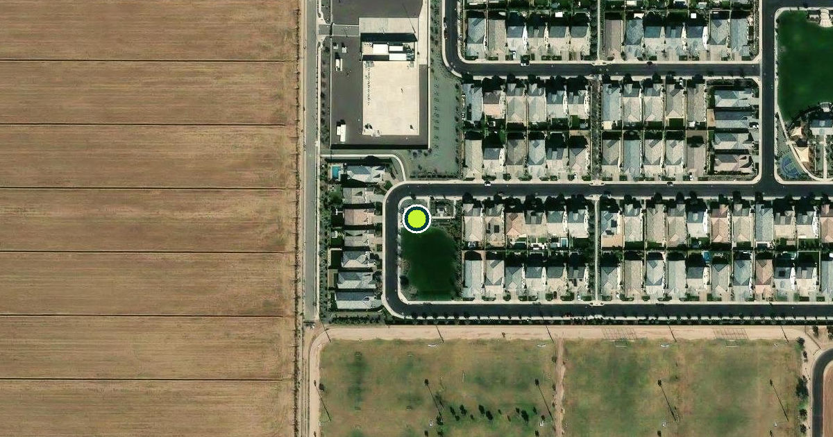 Satellite view of Gilbert Pickleball Courts