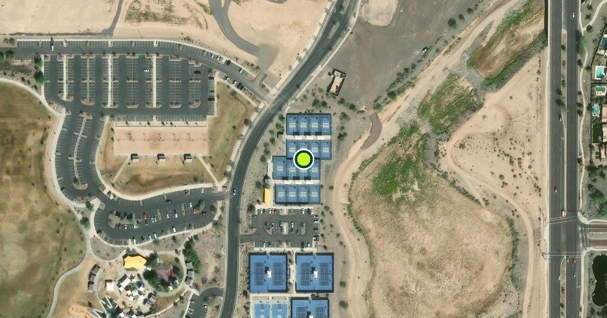 Satellite view of Gilbert Pickleball Courts