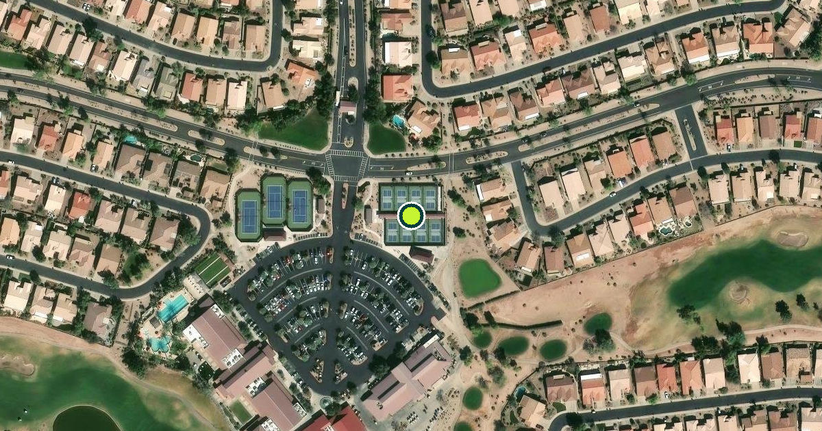 Satellite view of Gilbert Pickleball Courts