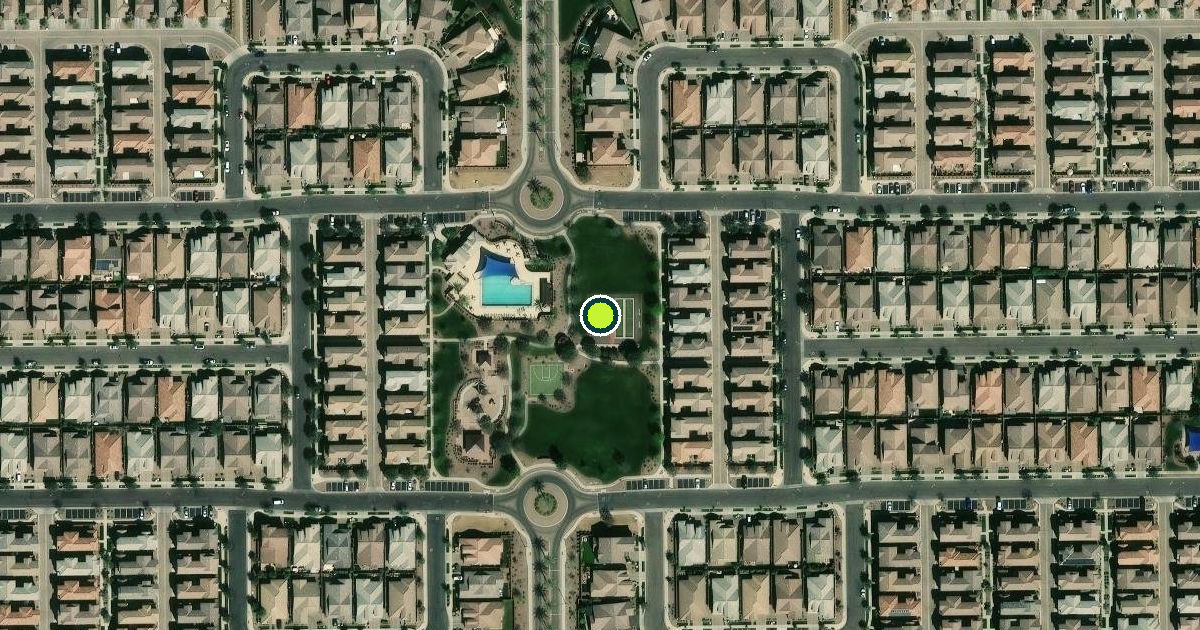 Satellite view of Gilbert Pickleball Courts