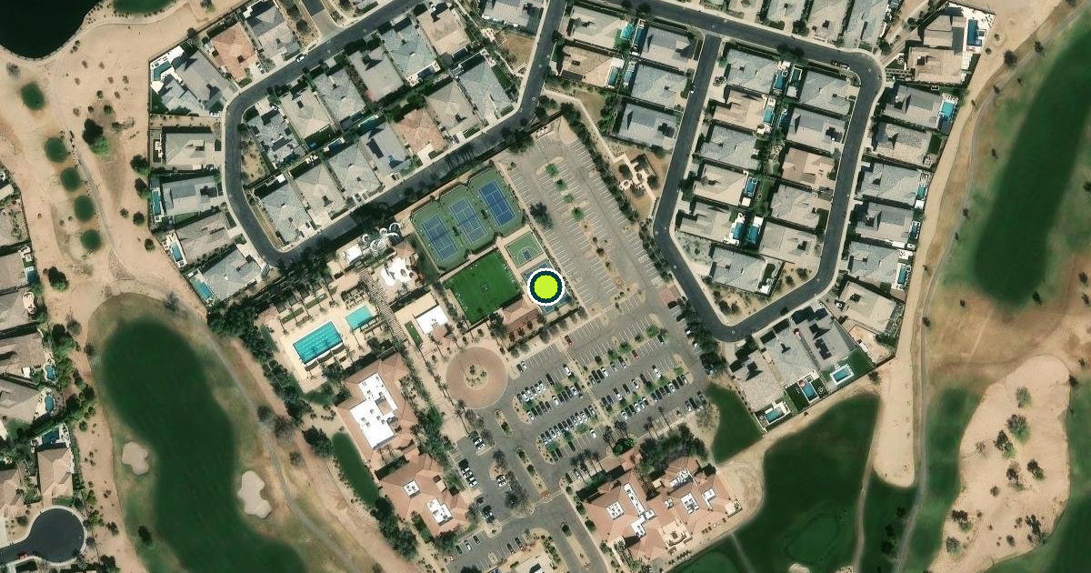 Satellite view of Gilbert Pickleball Courts