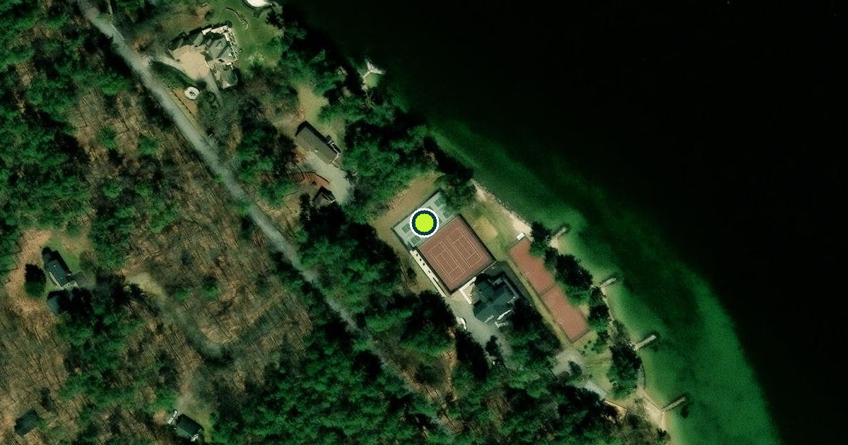 Satellite view of Gilford Pickleball Courts