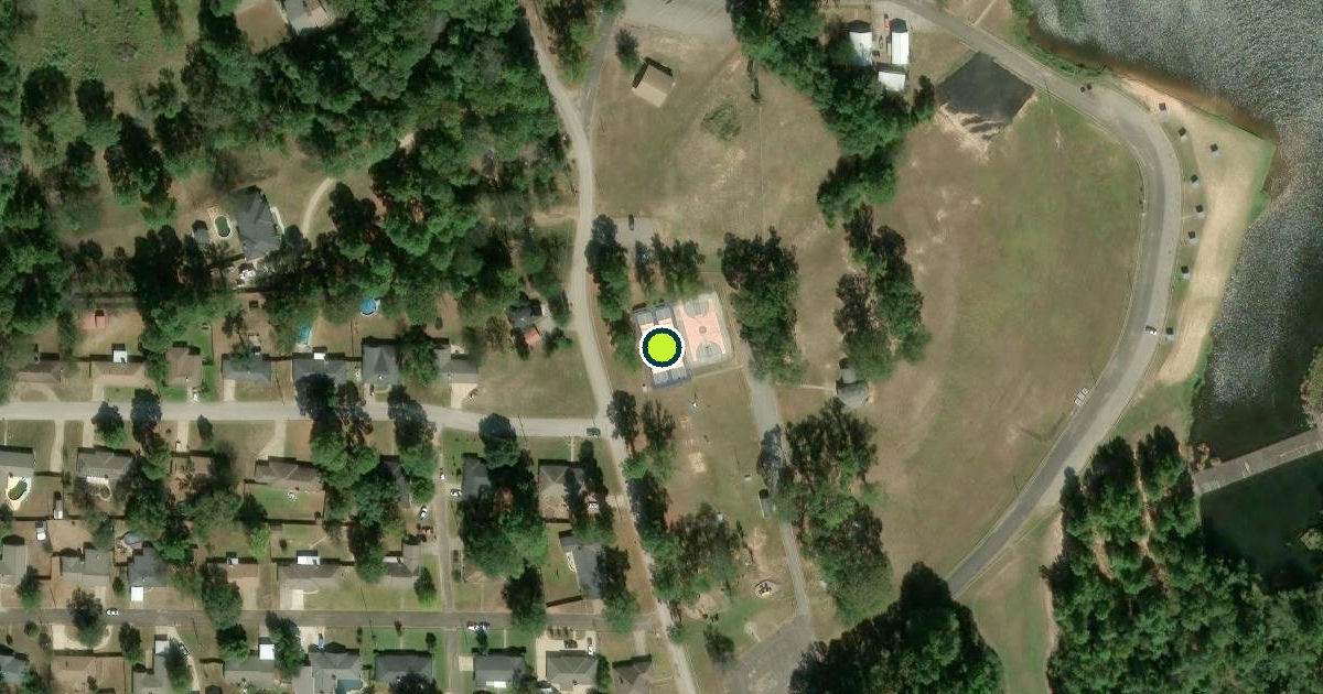 Satellite view of Gladewater Pickleball Courts