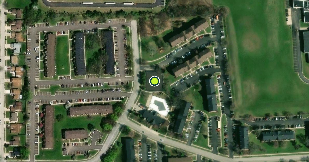 Satellite view of Glendale Heights Pickleball Courts