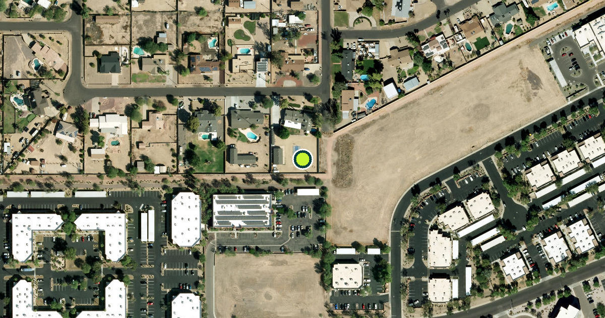 Satellite view of Glendale Pickleball Courts