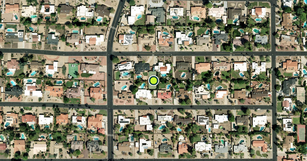 Satellite view of Glendale Pickleball Courts