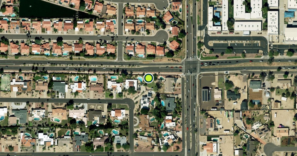 Satellite view of Glendale Pickleball Courts