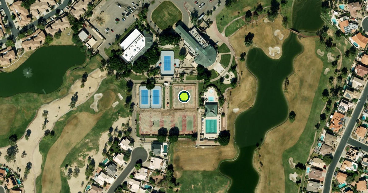 Satellite view of Glendale Pickleball Courts