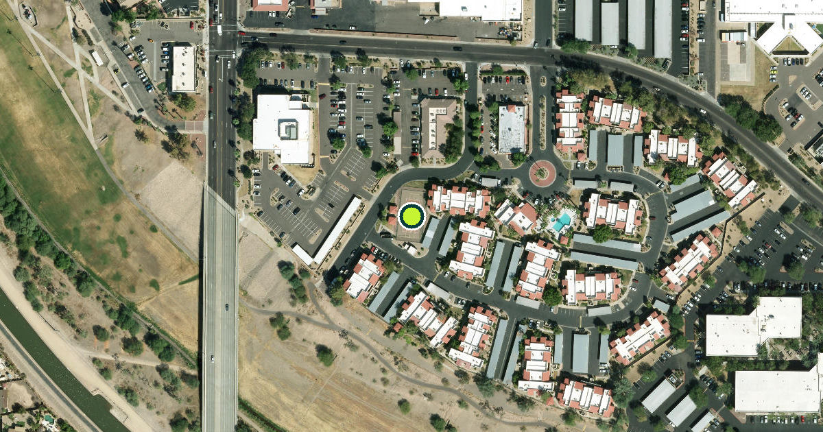 Satellite view of Glendale Pickleball Courts
