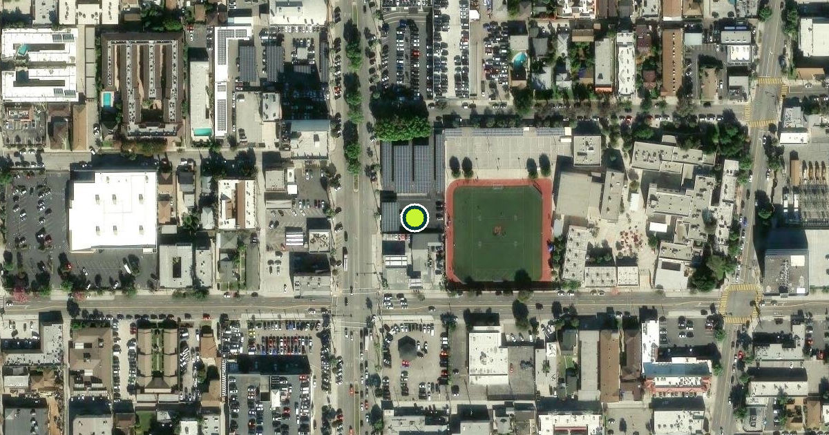 Satellite view of Glendale Pickleball Courts