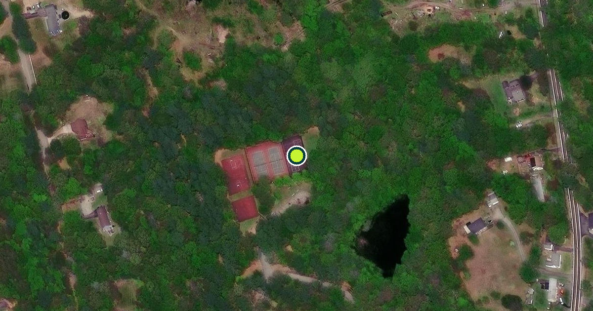 Satellite view of Glocester Pickleball Courts