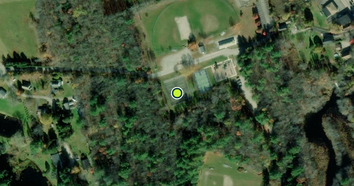 Satellite view of Glocester Pickleball Courts