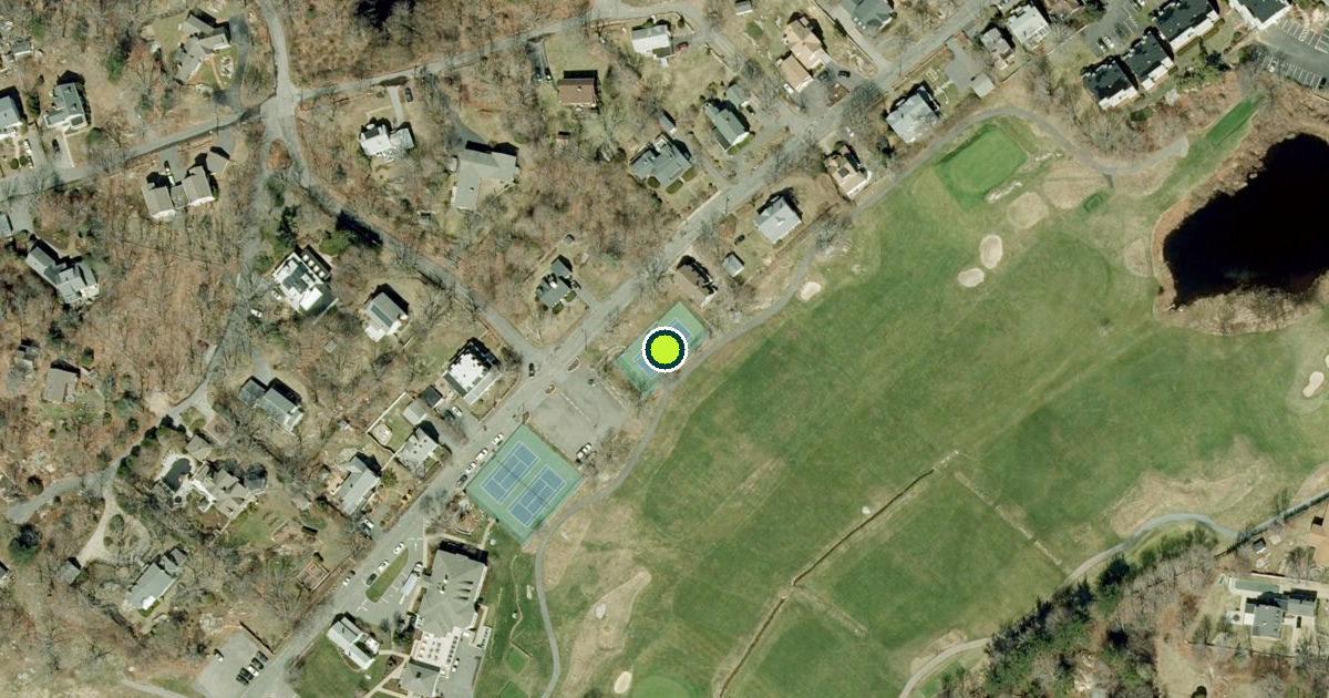 Satellite view of Gloucester Pickleball Courts