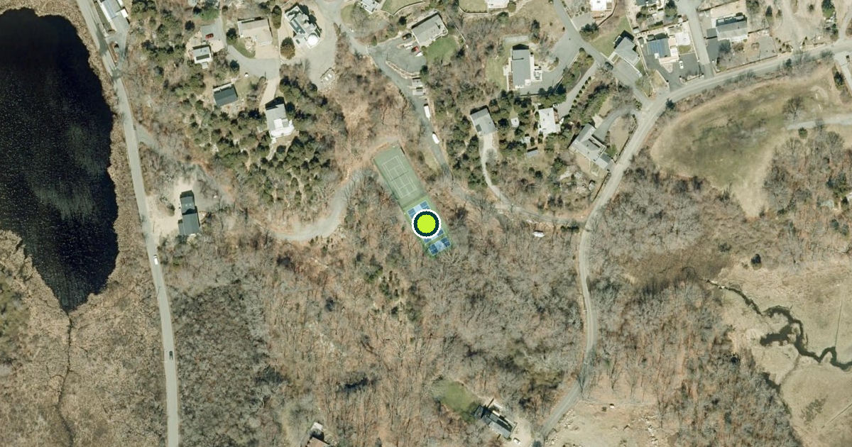Satellite view of Gloucester Pickleball Courts