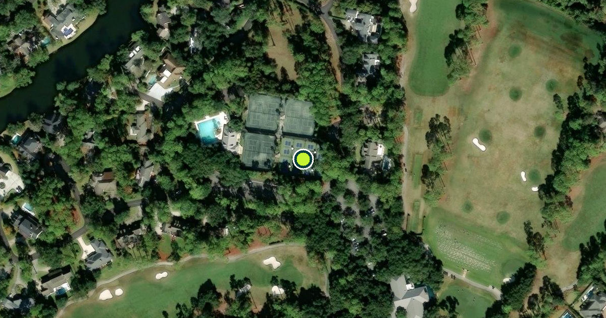 Satellite view of Glynn County Pickleball Courts