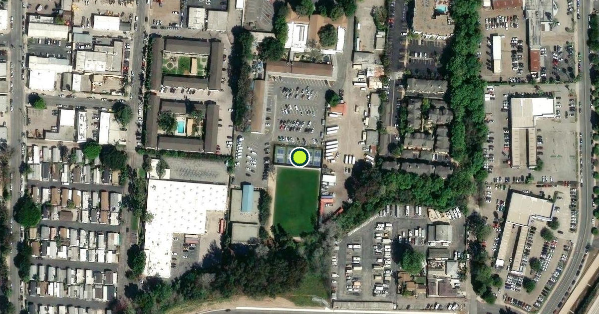Satellite view of Goleta Pickleball Courts