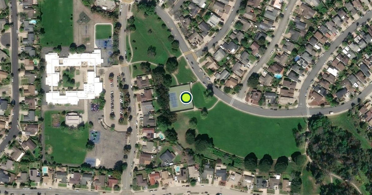Satellite view of Goleta Pickleball Courts
