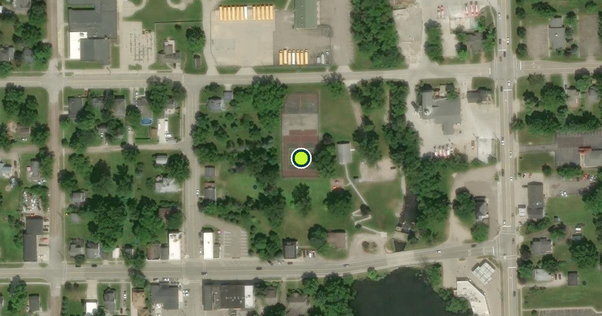 Satellite view of Goodrich Pickleball Courts