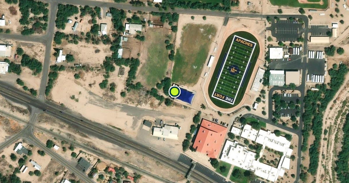 Satellite view of Graham County Pickleball Courts