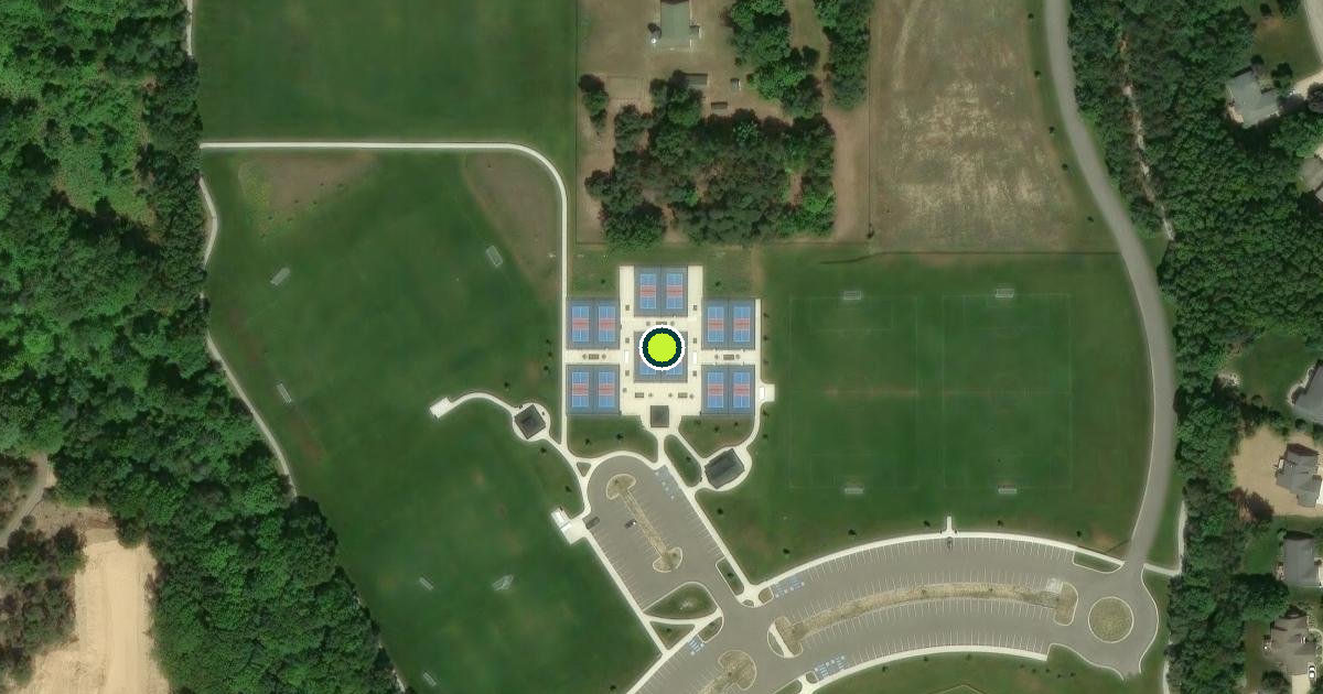 Satellite view of Grand Haven Charter Township Pickleball Courts