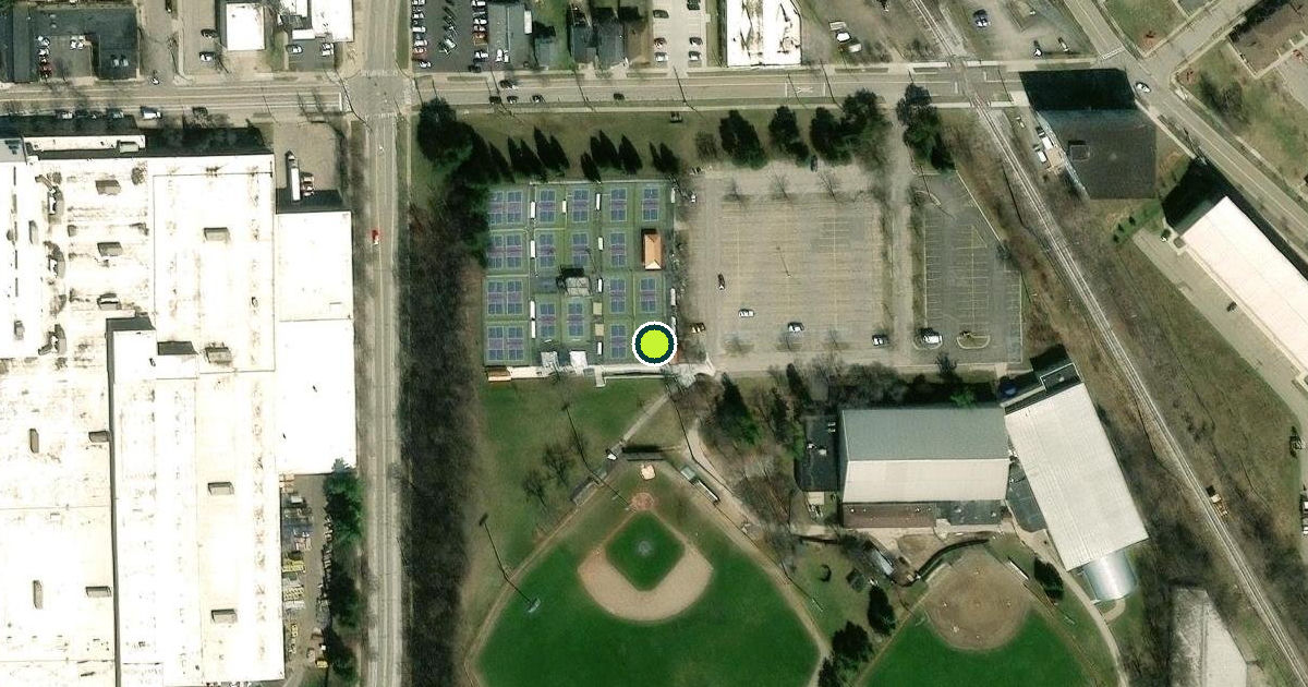 Satellite view of Grand Rapids Pickleball Courts