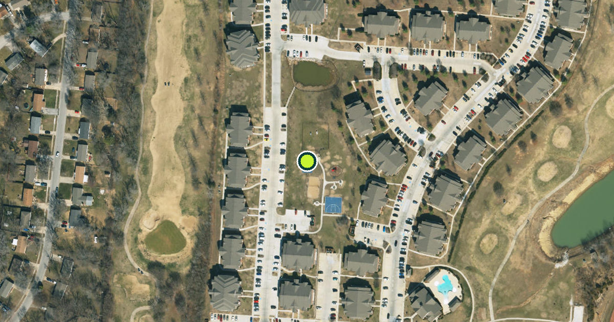 Satellite view of Grandview Pickleball Courts