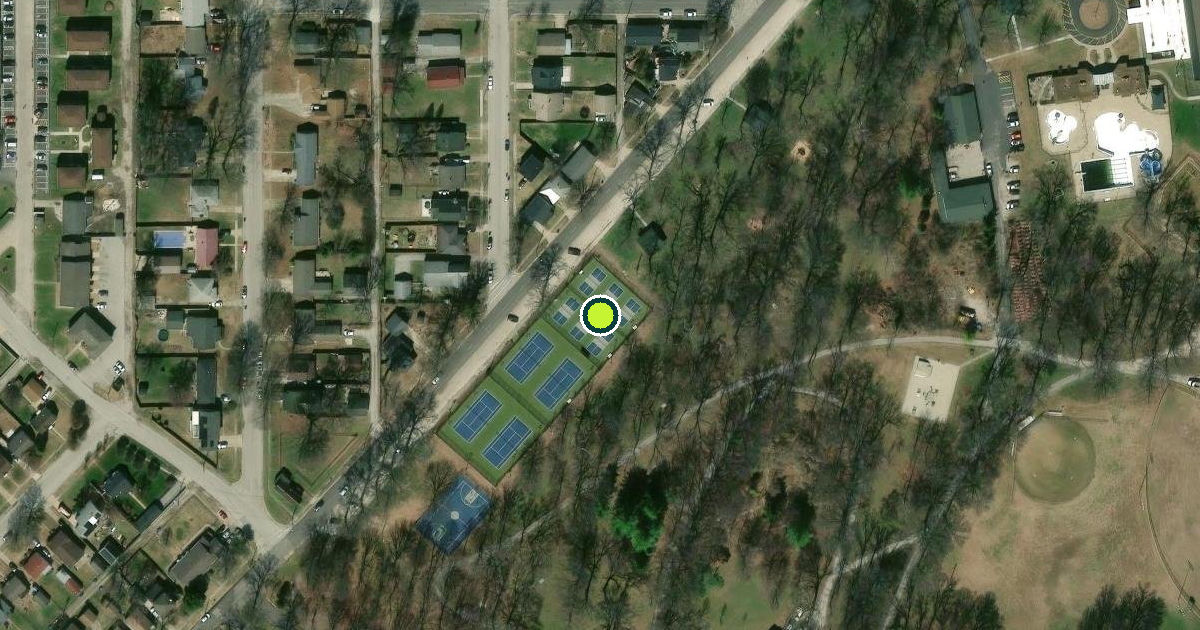 Satellite view of Granite City Pickleball Courts
