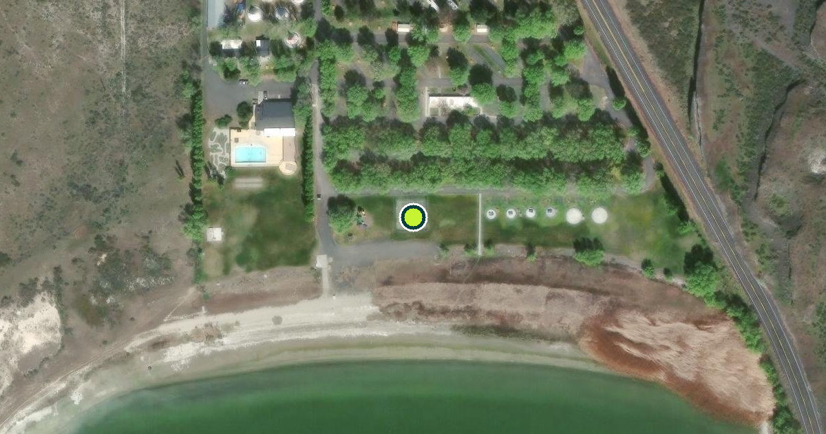 Satellite view of Grant County Pickleball Courts