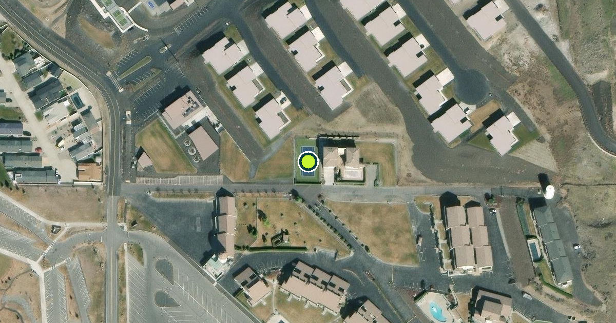 Satellite view of Grant County Pickleball Courts
