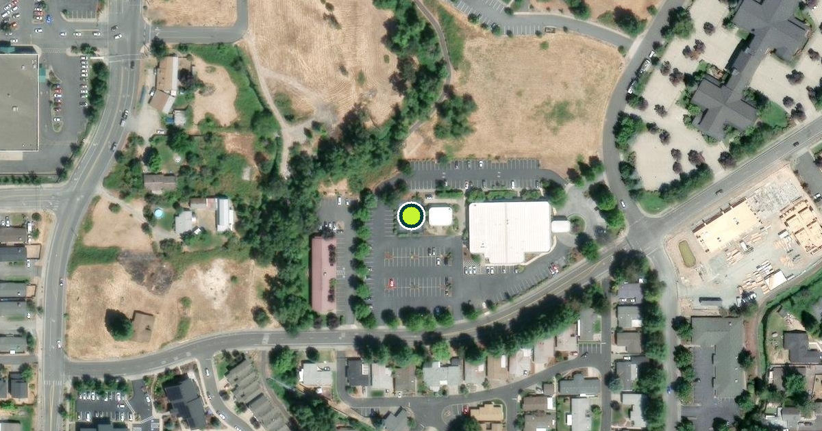 Satellite view of Grants Pass Pickleball Courts