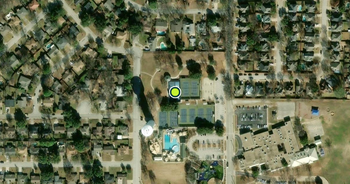 Satellite view of Grapevine Pickleball Courts