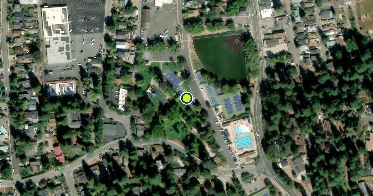 Satellite view of Grass Valley Pickleball Courts
