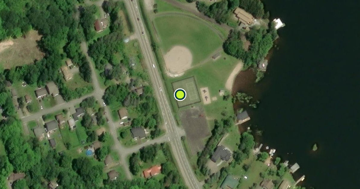 Satellite view of Gravenhurst Pickleball Courts