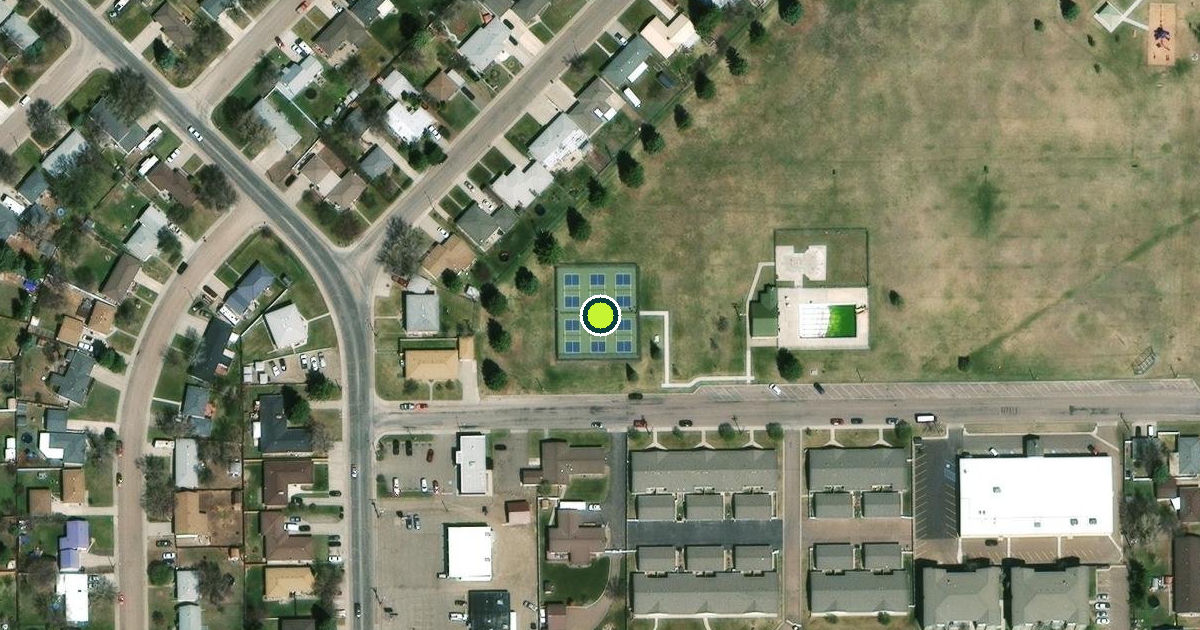 Satellite view of Great Falls Pickleball Courts