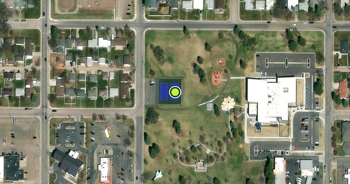 Satellite view of Great Falls Pickleball Courts