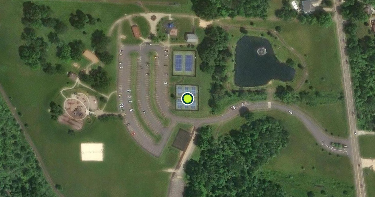 Satellite view of Green Pickleball Courts