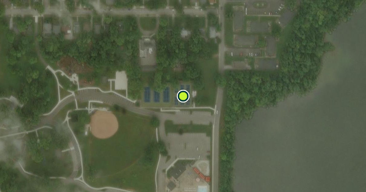 Satellite view of Greencastle Pickleball Courts