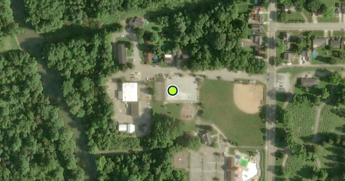 Satellite view of Greendale Pickleball Courts