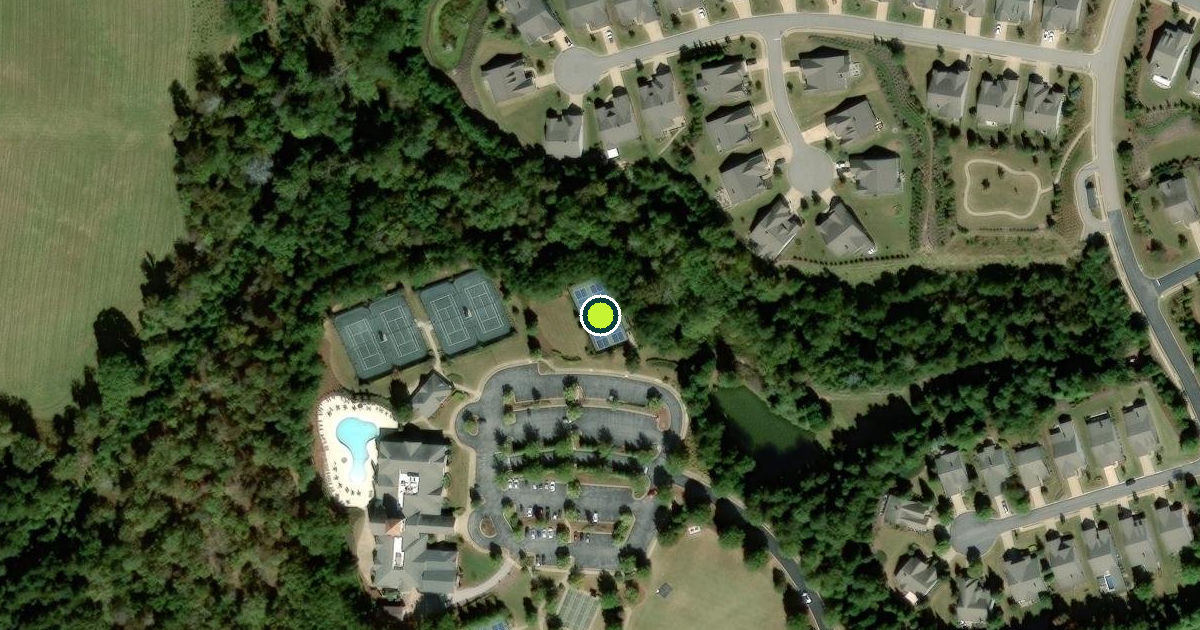 Satellite view of Greene County Pickleball Courts