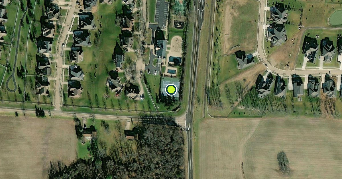 Satellite view of Greene County Pickleball Courts