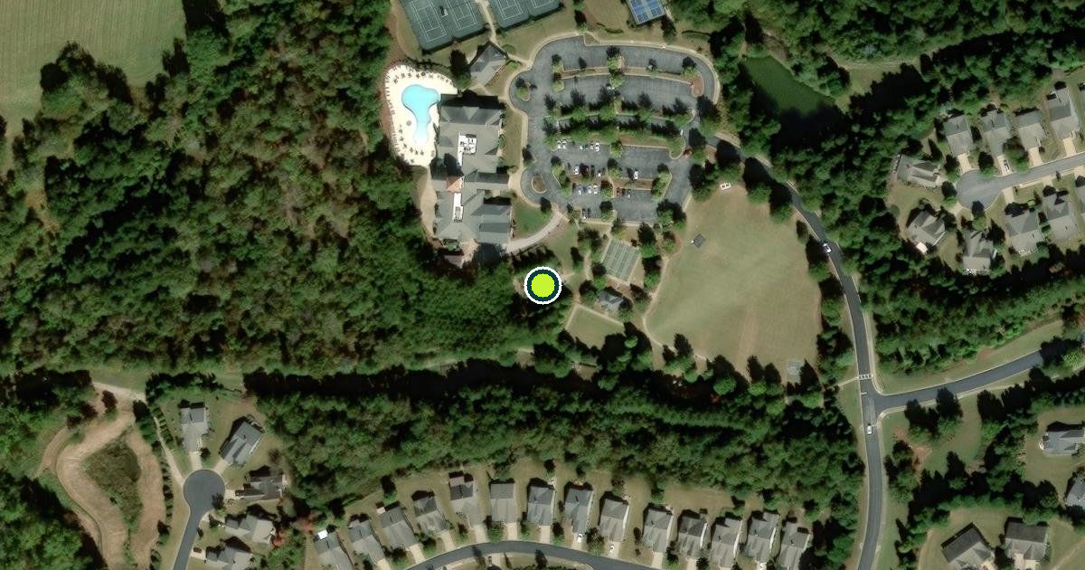Satellite view of Greene County Pickleball Courts