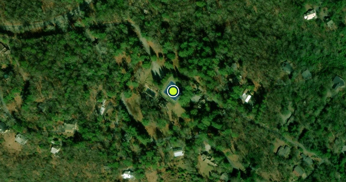 Satellite view of Greenville County Pickleball Courts