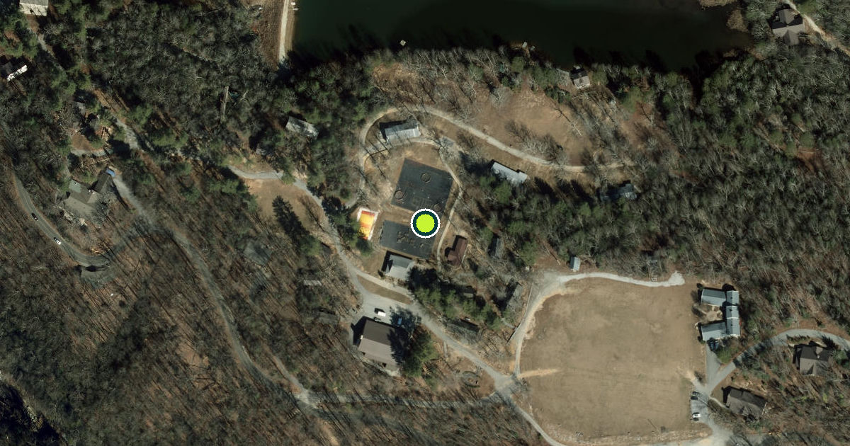 Satellite view of Greenville County Pickleball Courts